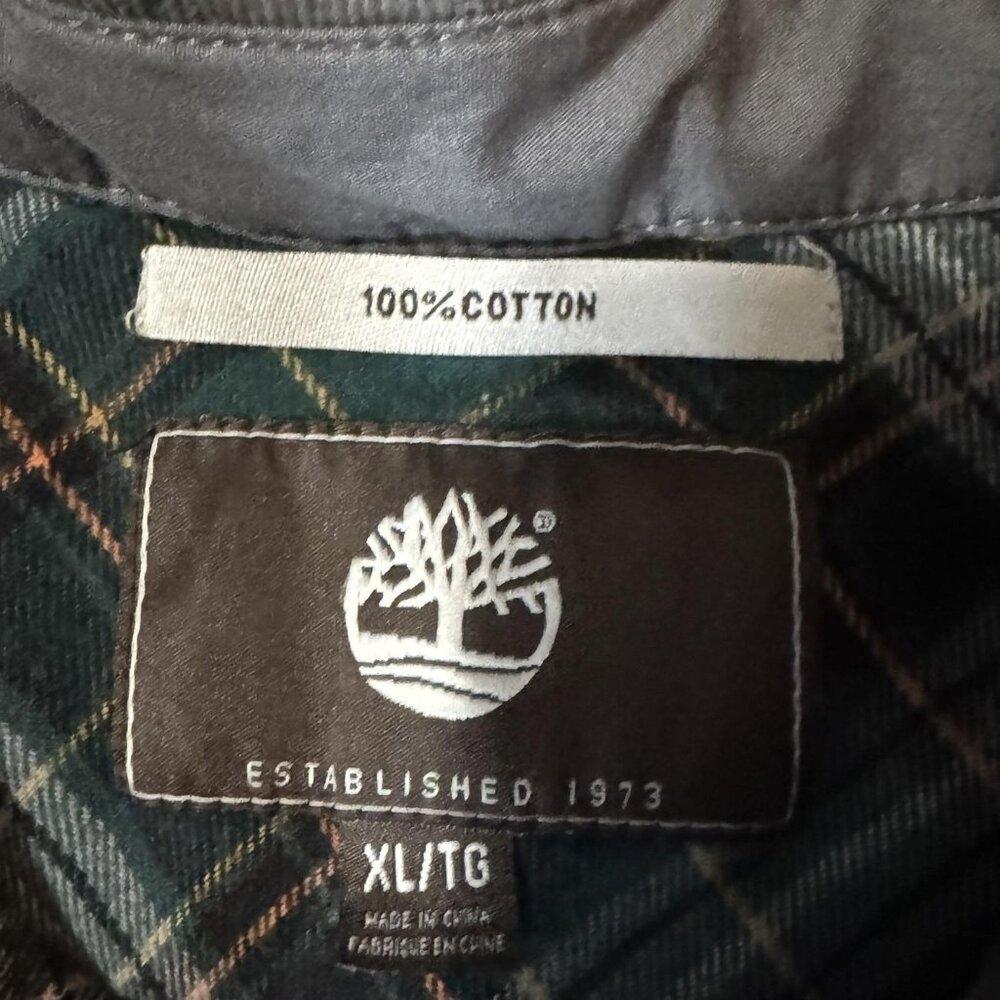 Timberland Shirt Mens Medium Button Up XL Tag Casual Outdoor - Picture 5 of 10